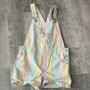 Sequin🦄 short overalls*PRICE FIRM